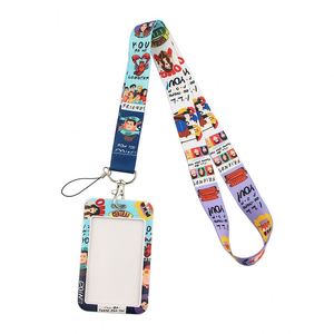 Lanyards de satén al por mayor con diseños de anime y películas para llaves, correas de cuello, soporte para tarjetas de identificación, llaveros de gimnasio, llaveros DIY y lanyards colgantes - Product Image 2