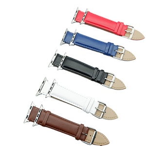 Bracelet de montre en cuir ciré à l'huile tendance, bracelet de remplacement 38/40/41/42/44/45 mm pour bracelets <span class=keywords><strong>IWatch</strong></span> séries <span class=keywords><strong>1</strong></span> 2 3 4 5 6 7 - Product Image 1