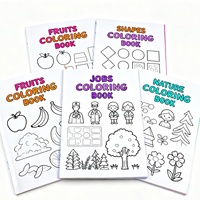 Livre de coloriage personnalisé à couverture rigide pour enfants avec reliure parfaite