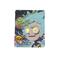 Prix personnalisé Pochette debout de haute qualité en plastique laminé sac Doypack en mylar holographique sac d'emballage de bonbons pour collation