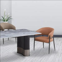 Fauteuils Modernes avec Pieds en Métal Nouveau Café Restaurant Salle à Manger Chaises pour Supermarché École Salon Hôtel