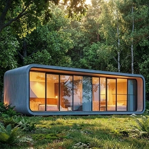 Casa Contenedor de Acero Inteligente y Compacta de 20 pies con Diseño Moderno para Apartamentos, Tiendas, <span class=keywords><strong>Hoteles</strong></span> y Villas - Solución Prefabricada Móvil - Product Image 4