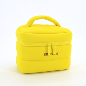 <span class=keywords><strong>Borsa</strong></span> <span class=keywords><strong>Organizer</strong></span> Cosmetica in Neoprene con Cerniera e Logo Personalizzato, Gialla, per Trucchi e Prodotti di Bellezza, Ideale per l'Estate - Product Image 2