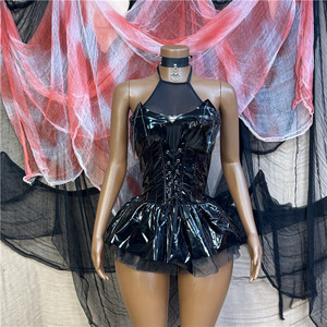 Costume de cosplay Jiubaju Anime Devil's City Queen <span class=keywords><strong>Misa</strong></span> pour femme, Halloween, gothique, corset noir à lacets et jupe - Product Image 4