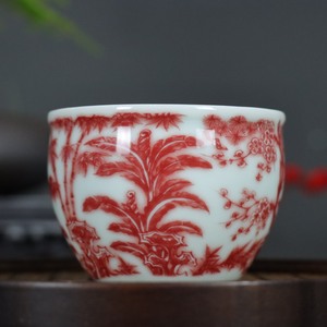 Jingdezhen modello <span class=keywords><strong>di</strong></span> bambù tradizionale piccola da tè smaltata <span class=keywords><strong>di</strong></span> Kombucha rosso ha dedicato una squisita <span class=keywords><strong>collezione</strong></span> classica cinese - Product Image 2