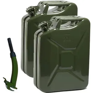 Jerry Can Gasoline Gas Fuel Can Emergency Backup Gas Caddy Tank