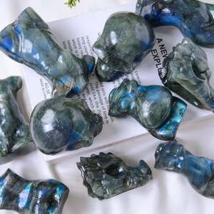Nueva llegada: Decoración de cristal de labradorita vintage con talla de cuerpo femenino y cabeza de dragón, labradorita natural. - Product Image 1