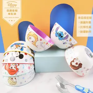 New Mickey stitch Princess cartoon cute resin bowl children's tableware