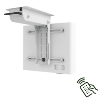 Support de projecteur de plafond inclinable à 90 degrés motorisé électrique avec matériau SPCC Capacité de 26,5 livres Télécommande