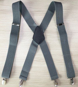 Heavy Duty Strong Clip Ajustable Elástico Ancho X-Back Suspender para hombres Pantalones - Product Image 3