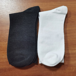High Quality Eco Friendly Natural Hemp Fiber <strong>White</strong>/Black <strong>Socks</strong> Breathable Hemp Organic Cotton <strong>Long</strong> <strong>Socks</strong> for Men/Unisex - Product Image 2