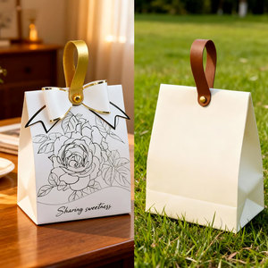 Tùy Chỉnh Kích Thước Màu Sắc Xách Tay Hộp Quà Tặng Xử Lý Thân Thiện Với Môi Vật Liệu Tái Chế Công Ty/Quà Tặng Đám Cưới OEM/ODM Bốn Màu Logo - Product Image 6