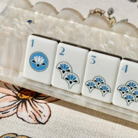 Ensemble de Mahjong Américain Pliable de Luxe, 160 Tuiles, Écologique, Comprend des Accessoires de Mahjong Gratuits pour les Jeux de Table