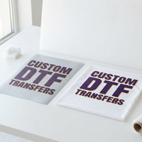 Transferts thermiques DTF personnalisés, autocollants pour presse à chaud, motifs d'impression, logo, film DTF, impression DTF à repasser sur t-shirt