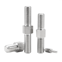 Dual Thread Stud Bolt M6-M100 Metric Stainless Steel Double End Threaded Rod for Mechanical Power Plant Valve Assembly