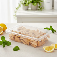 Op maat gemaakte wegwerp clamshell plastic bakjes voor koekjes, gebak en desserts, geschikt voor bakkerijproducten.