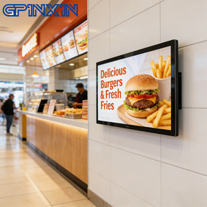ป้ายดิจิทัล 4K UHD ขนาด 15.6 21.5 32 43 55 65 นิ้ว จอแสดงผลเมนูร้านอาหารแบบเต็มจอ LCD สำหรับร้านกาแฟ - Product Image 1