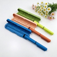 Kit de stylos cosmétiques en plastique vide, couleur macaron, avec boîte de rangement assortie, logo personnalisé, haute qualité, usage domestique