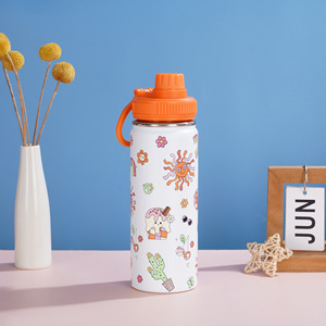 <span class=keywords><strong>Bouteille</strong></span> d'eau isotherme portable en acier inoxydable à double paroi pour enfants, idéale pour l'école, le sport, les filles et les garçons, les voyages en extérieur - Product Image 6