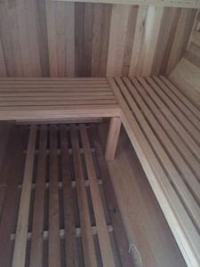 Wholesale Canadian Modern Style Outdoor Barrel Sauna Room 6kw Far Infrared Heating Made of Solid <strong>Wood</strong> Hemlock/<strong>Cedar</strong> <strong>for</strong> <strong>Sale</strong> - Product Image 4