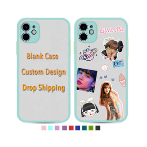 Thả Vận Chuyển Frosted PC + TPU Đầy Màu Sắc Bumper Điện Thoại Di Động Bìa 11 12 Pro Max UV In Thiết Kế Tùy Chỉnh Cho iPhone Trường Hợp - Product Image 1