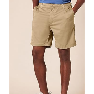 Shorts décontractés pour hommes, longueur genou, tissés, taille mi-haute, fermeture boutonnée - Product Image 5