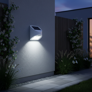 Lampada da parete solare Kolam bianca 3W 6000K 300Lm con sensore crepuscolare e di movimento (GSC 200210031) - Product Image 3