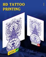 Imprimante thermique pour pochoirs de tatouage M08F, machine de transfert portable, imprimante de documents mobile A4 pour studio de tatouage professionnel