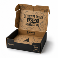 Boîte d'expédition en carton ondulé écologique personnalisée pour l'emballage de bougies, boîte cadeau de luxe en kraft, matériaux recyclés, design pliable