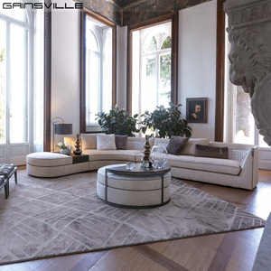 Muebles para el hogar <span class=keywords><strong>de</strong></span> <span class=keywords><strong>lujo</strong></span> <span class=keywords><strong>de</strong></span> terciopelo <span class=keywords><strong>de</strong></span> estilo italiano sofá seccional curvo sofás redondos modernos para el hogar <span class=keywords><strong>de</strong></span> <span class=keywords><strong>lujo</strong></span> - Product Image 3