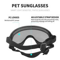 Lunettes de soleil et lunettes de protection pour petits chiens - Anti-vent, anti-UV, en plastique imprimé, classiques, pour l'été/l'hiver, protection oculaire en extérieur