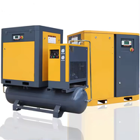 Compresseur d'air industriel portable à piston 3HP, refroidi par air, moteur 220V/380V, 7.5/11/15kW, mini, sans huile, pompe 25 bars