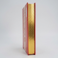 Livre de fiction de luxe personnalisé, recyclable, avec dorure à l'or, couverture rigide, impression de bord pulvérisé, impression de livres reliés