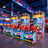 Simulateur de tir interactif avec deux écrans en plastique de 65 pouces - Machine de jeu d'arcade d'aventure à 6 niveaux, fonctionnant avec des pièces de monnaie, en anglais