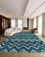 Tapis de sol moderne abstrait minimaliste persan en polyester, imprimé à la machine, à poils ras, surface douce en velours, écologique, vente en gros d'usine