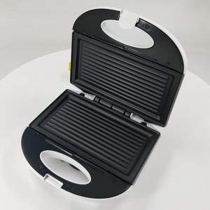 Plaque de gril antiadhésive personnalisée Machine à sandwich électrique facile à nettoyer pour usage domestique 2 tranches - Product Image 4
