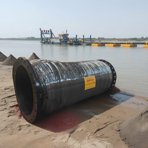 Tuyau <span class=keywords><strong>de</strong></span> dragage flexible en caoutchouc autoflottant DN900MM résistant à l'usure pour le sable, la boue et les boues minières, aspiration et refoulement - Product Image 2