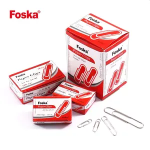 50 Stück 100 Stück Papierclips Silber 3 Größen gemischt rund Nickel-Binder Stationär Papierclips für Büroprodukte