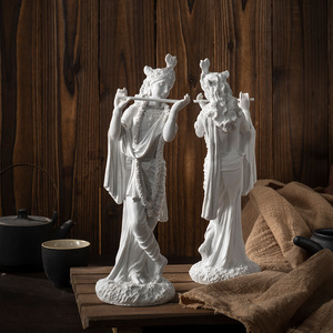 Thân Thiện Với Môi Nhựa Thủ Công Mỹ Nghệ Nhà Văn Phòng Giáng Sinh Trang Trí Nội Thất Đông Nam Á Ấn Độ <span class=keywords><strong>Krishna</strong></span> Bức Tượng Phật Trang Trí - Product Image 3