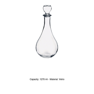 Lotus Decanter Bottle 1.27 L with Glass <b>Stopper</b> - Product Image 3