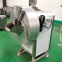 Industriële groentesnijmachine voor gember, aardappel, groene raap, wortel, banaan, 300 kg/uur, geschikt voor het snijden van gember, aardappel en wortel in reepjes.