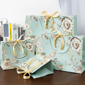 Tùy chỉnh túi giấy bán buôn sinh thái giấy mua sắm bao bì Quà tặng Túi Giấy túi in với logo riêng của bạn - Product Image 1