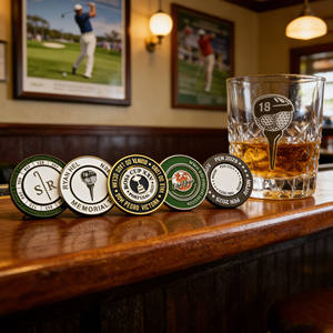 Meilleures ventes, qualité supérieure d'usine : Breloques gaufrées, jetons de poker métalliques personnalisés, marqueurs de balle de golf pour logo - Product Image 1
