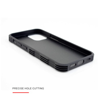 Coque de protection en plastique recyclé PC mat souple en TPU vierge pour sublimation, avec rainures antidérapantes pour iPhone 12 13 14 15 16 Pro, matériau recyclé