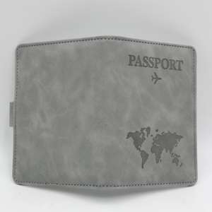 Portapasaportes de Cuero RFID Funda para Pasaporte Familiar Billetera de Viaje con Bolsillos Estuche para Certificados - Product Image 4