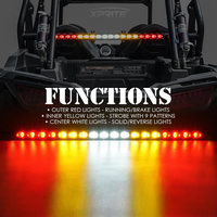 Barre lumineuse mince de 30 pouces, 90 W, 18 LED, clignotante, marche arrière, signal de freinage, clignotant, pour UTV, RZR, Polaris, VTT, rails de sable
