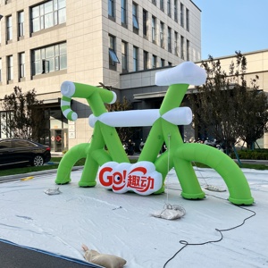 Ballon géant gonflable imperméable et durable en forme de vélo avec ventilateur intégré, couleurs et tailles personnalisables, installation facile pour la décoration d'événements - Product Image 5