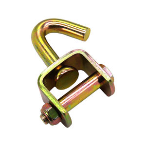 <span class=keywords><strong>Gancho</strong></span> en J giratorio de 360 grados con pasador de horquilla y perno, accesorio de extremo de alta resistencia para sistema de control de carga en camiones y remolques - Product Image 1
