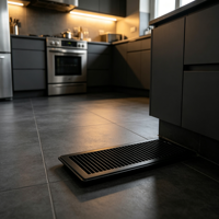 Grille de ventilation réglable en fer de haute qualité pour système CVC, sortie d'air 6*14, épaisseur 0,6 mm, 0,775 kg