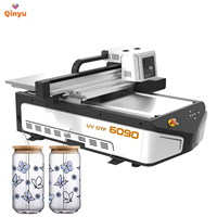 Imprimante à plat UV DTF QinyuNew Modèle 2026 A1 avec tête d'impression XP600, imprimante à jet d'encre flexible entièrement automatique pour étiquettes et cartes, haute vitesse